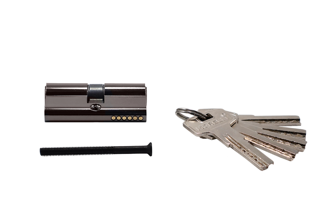 Ключевой цилиндр высокой секретности HS 60C BN (60мм), цвет - черный никель фото купить в Пензе