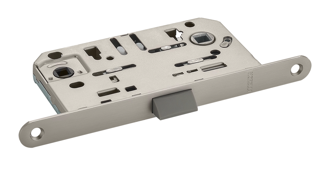 Замок межкомнатный 1895P MSN с ответной планкой, бесшумный многофункциональный, цвет матовый сатинированный никель фото купить Пенза
