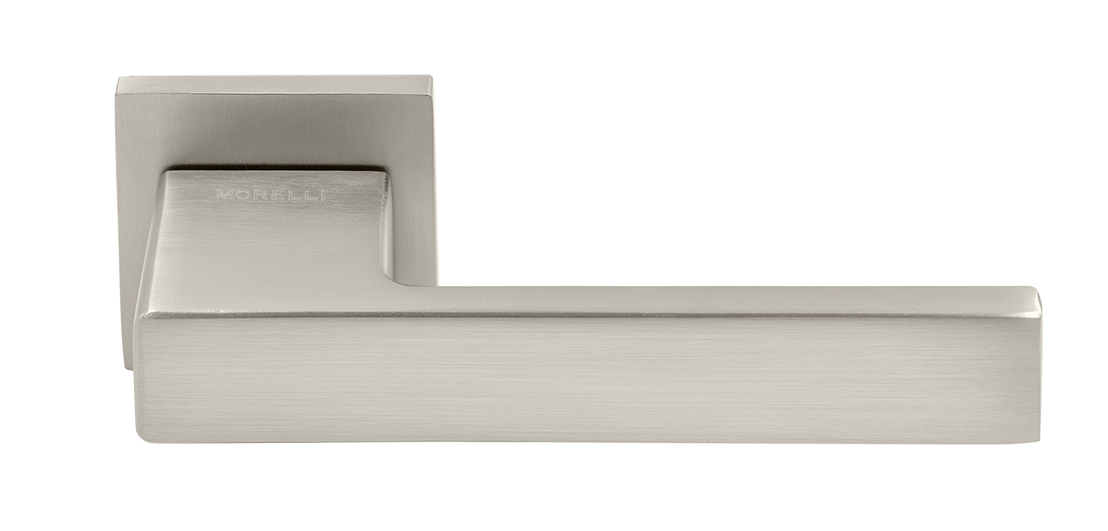 Ручка дверная LOT MH-56-S6 MSN раздельная на квадратной розетке 6 мм, цвет матовый сатинированный никель, ЦАМ фото купить Пенза