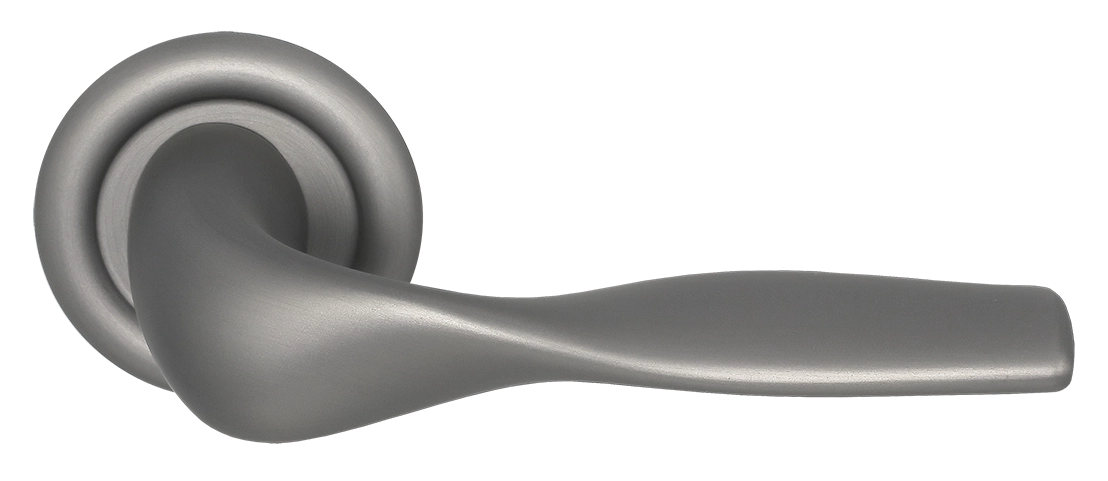 Ручка дверная LVB R7 WF на круглой розетке, цвет Зимняя стужа/Winter Frost фото купить Пенза