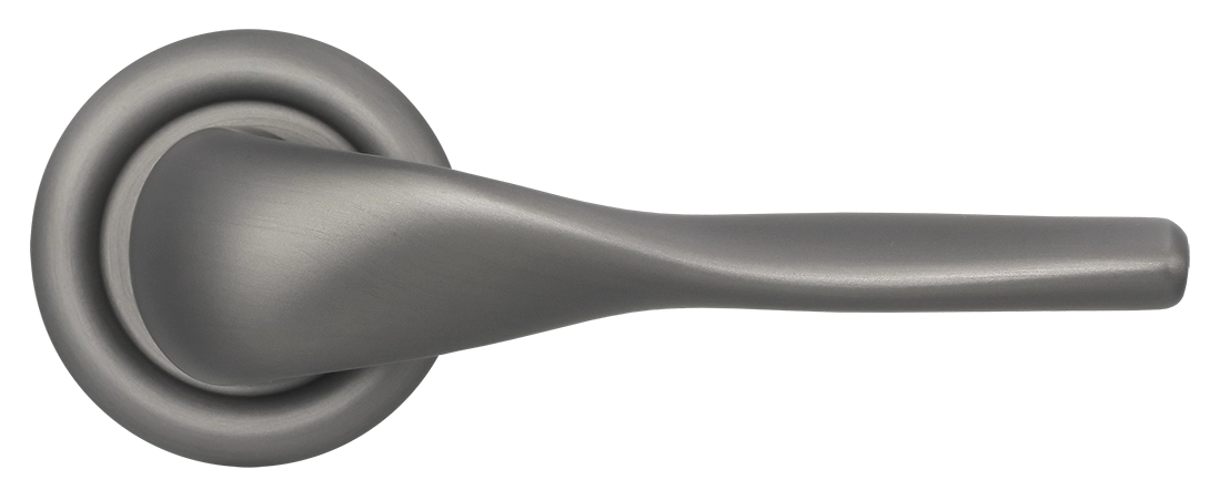 Ручка дверная LVB R7 WF на круглой розетке, цвет Зимняя стужа/Winter Frost фото купить в Пензе