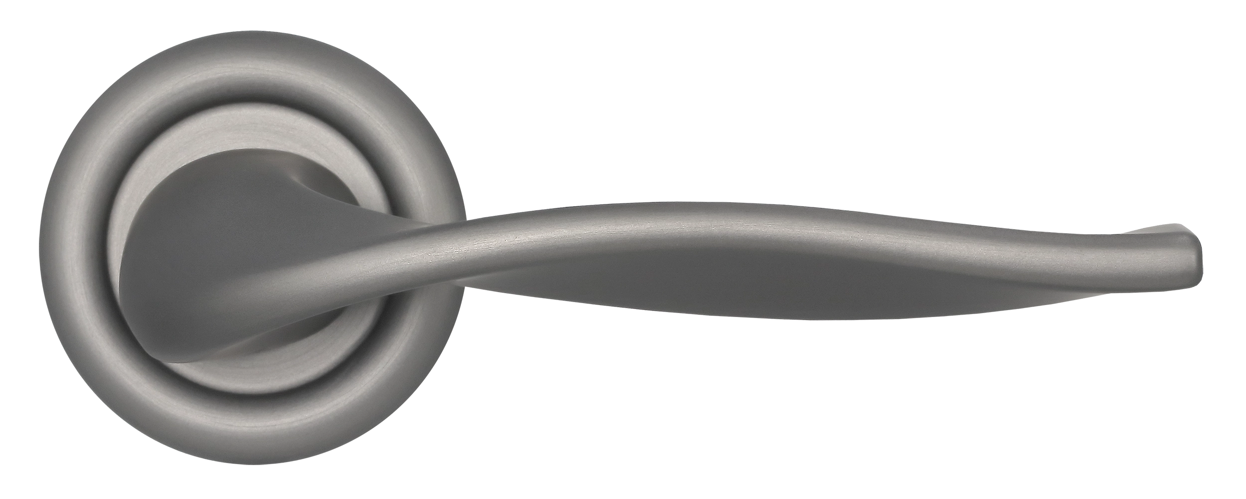 Ручка дверная SKYSCRAPER R7 WF на круглой розетке, цвет Зимняя стужа/Winter Frost фото купить в Пензе