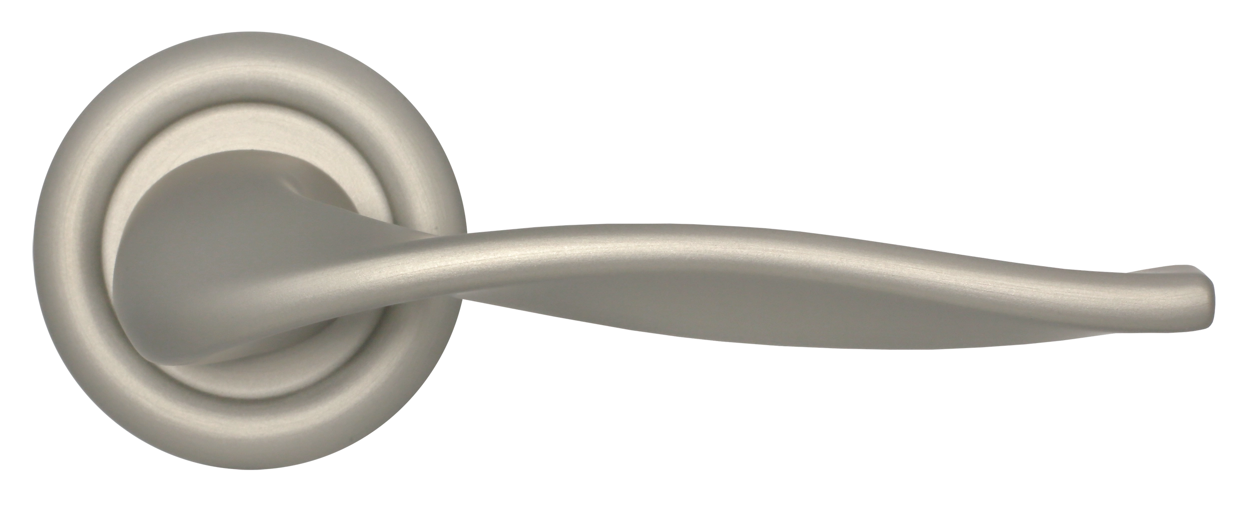 Ручка дверная SKYSCRAPER R7 SMI на круглой розетке, цвет Весенняя дымка/Spring Mist фото купить в Пензе