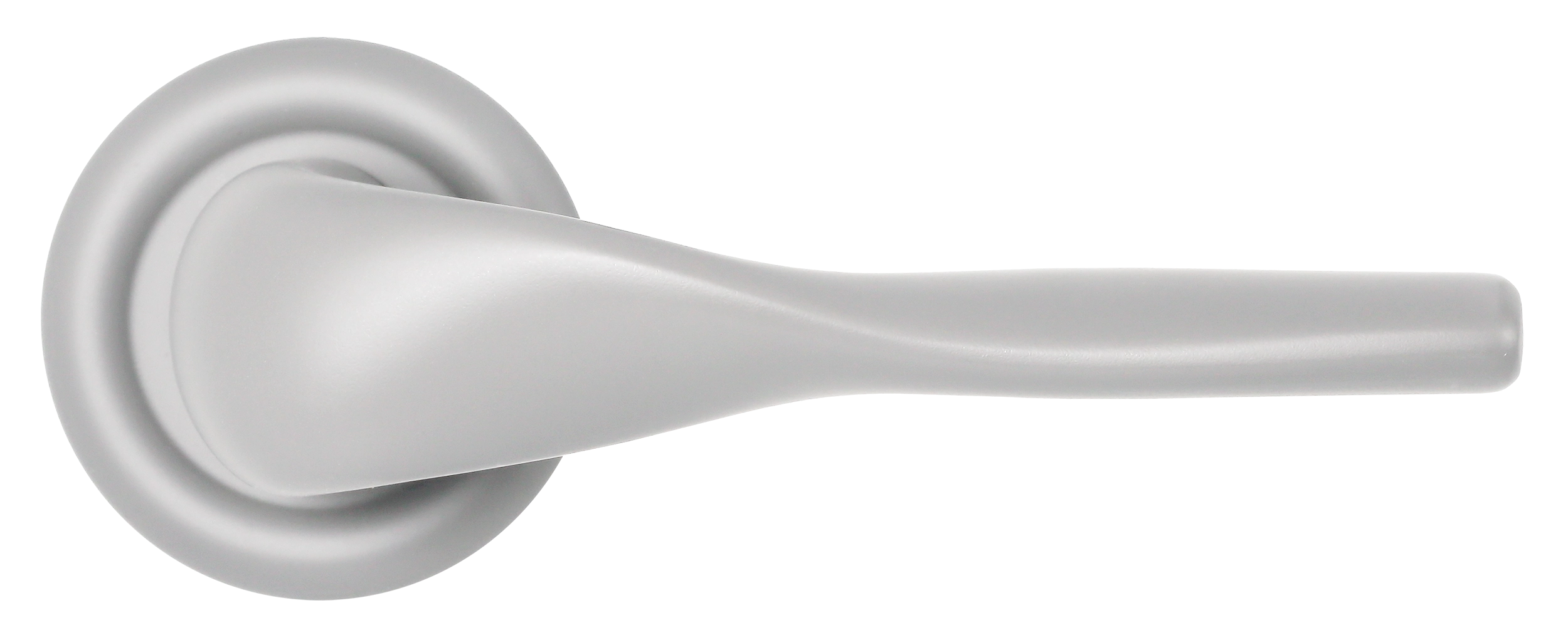 Ручка дверная LVB R7 SSW на круглой розетке, цвет Стокгольмский снегопад/Stockholm Snowfall фото купить в Пензе