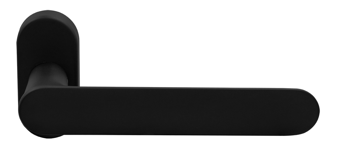 Ручка оконная LE BOAT W1 NERO-ST на прямоугольной розетке, цвет черный soft-touch, латунь фото morelli Пенза