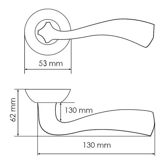 Ручка дверная СОН MH-15 MAB раздельная на круглой розетке цвет античная бронза, ЦАМ фото фурнитура Пенза