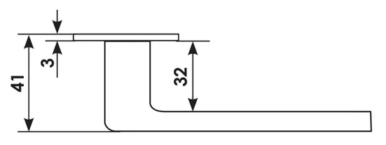 Ручка дверная DOLCE VITA S1 CRO раздельная на квадратной розетке, цвет хром, латунь фото morelli Пенза