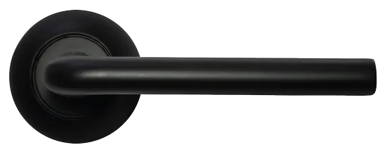 КОЛОННА, ручка дверная MH-03 BL, цвет - черный фото купить в Пензе