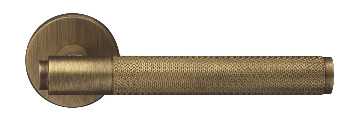 BRIDGE R6 BGO, ручка дверная с усиленной розеткой, цвет -  матовая бронза фото купить Пенза