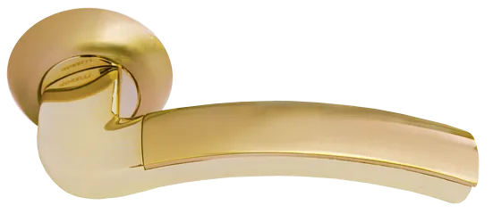 ПАЛАЦЦО, ручка дверная MH-02 SG/GP, цвет - мат.золото/золото фото купить Пенза