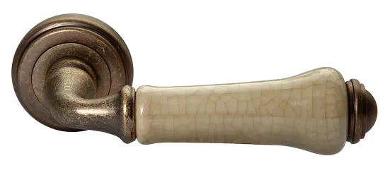 UMBERTO, ручка дверная MH-41-CLASSIC OMB/CH, цвет-старая мат.бронза/шампань фото купить Пенза