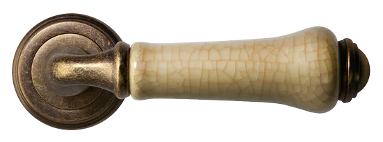 UMBERTO, ручка дверная MH-41-CLASSIC OMB/CH, цвет-старая мат.бронза/шампань фото купить в Пензе