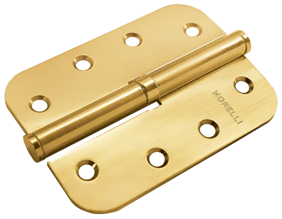 MSD-C 100X70X2.5 SG R, петля стальная скругленная правая без коронки, цвет - мат.золото фото купить Пенза