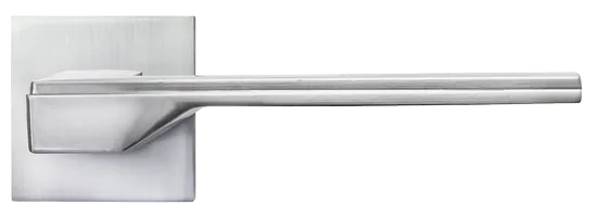 PIERRES, ручка дверная на квадратной накладке MH-49-S6 SC, цвет - матовый хром фото купить в Пензе