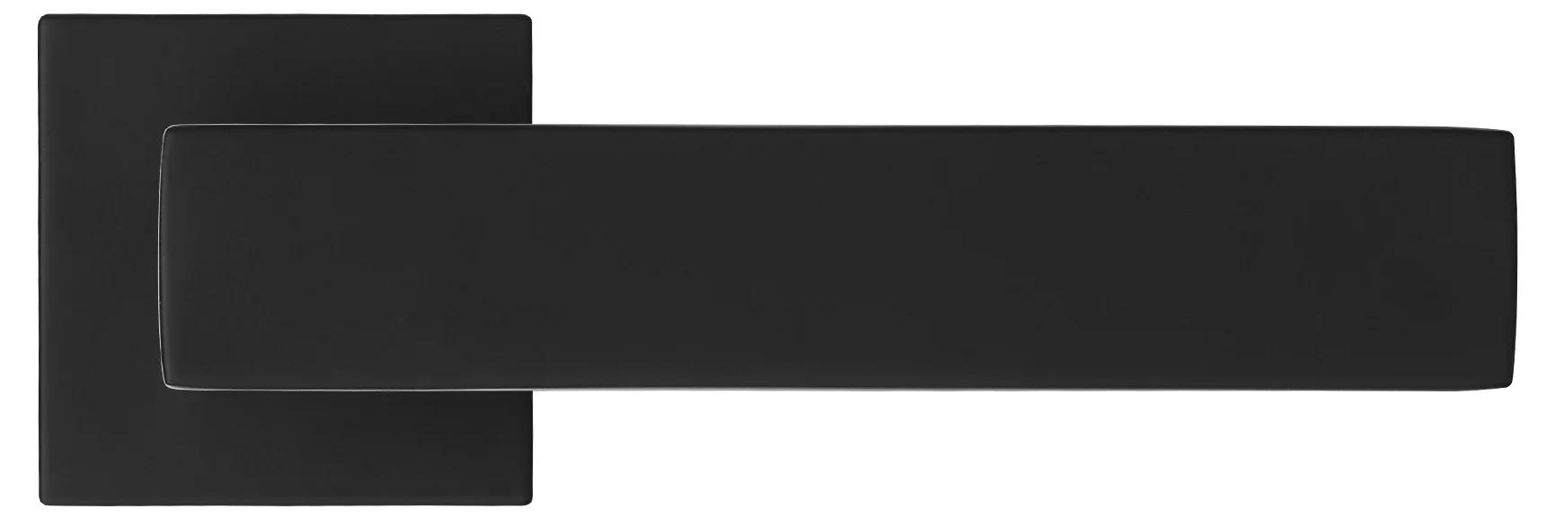 MIRA, ручка дверная на квадратной розетке MH-54-S6 BL, цвет - черный фото купить в Пензе