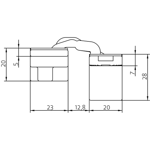 HH-19 B, скрытая петля, цвет - черный фото morelli Пенза