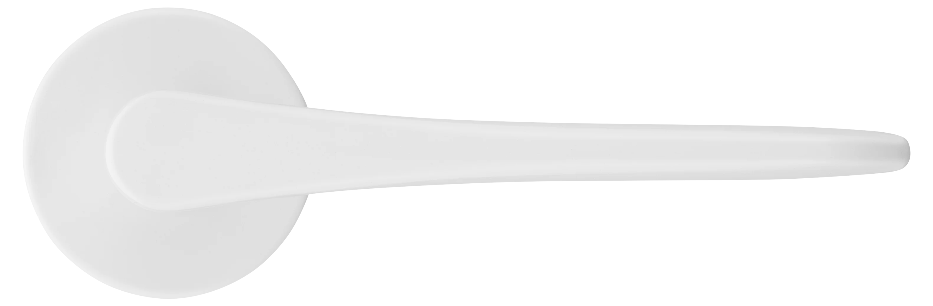 AULA R5 BIA, ручка дверная на розетке 7мм, цвет -  белый фото купить в Пензе