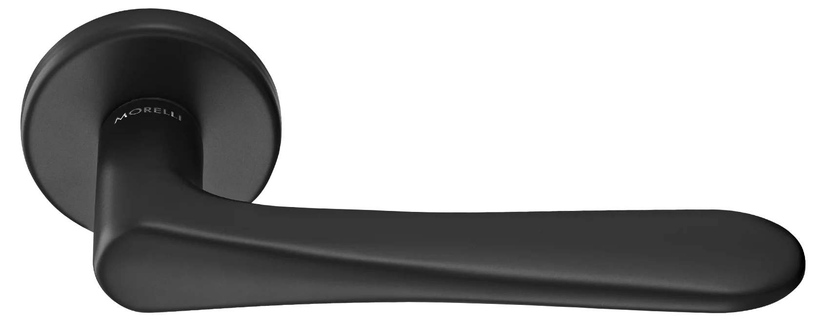 AULA R5 NERO, ручка дверная на розетке 7мм, цвет -  черный фото купить Пенза
