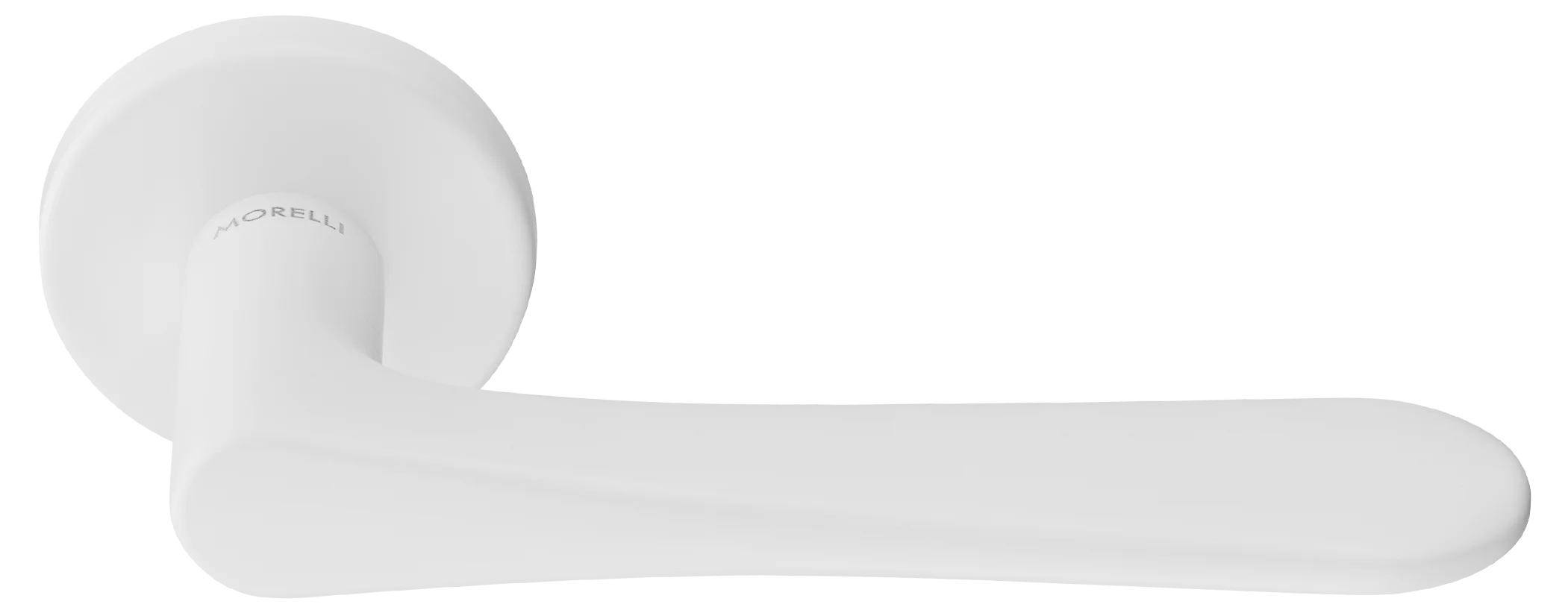 AULA R5 BIA, ручка дверная на розетке 7мм, цвет -  белый фото купить Пенза