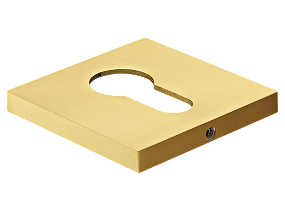 Накладка на ключевой цилиндр, на квадратной розетке 6 мм, MH-KH-S6 MSG, цвет - мат. сатинированное золото фото купить Пенза