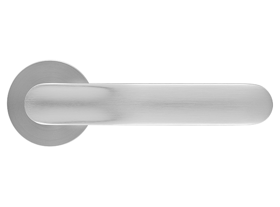 GARAK ручка дверная на круглой розетке 6 мм, MH-59-R6 MSC, цвет - мат. сатинированный хром фото купить в Пензе