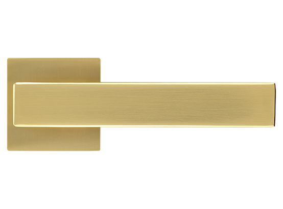 LOT ручка дверная на квадратной розетке 6 мм MH-56-S6 MSG, цвет - мат.сатинированное золото фото купить в Пензе