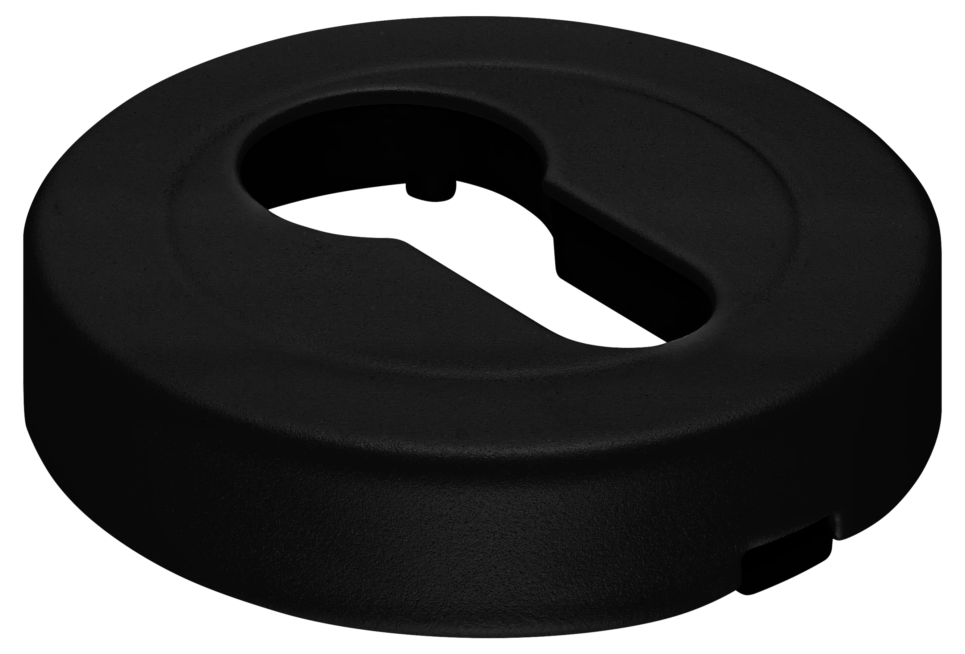 LUX-KH-R2 NERO, накладка на евроцилиндр, цвет - черный фото купить Пенза